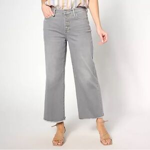 NYDJ Size 2 Teresa Wide-Leg Jeans - Rocksand
